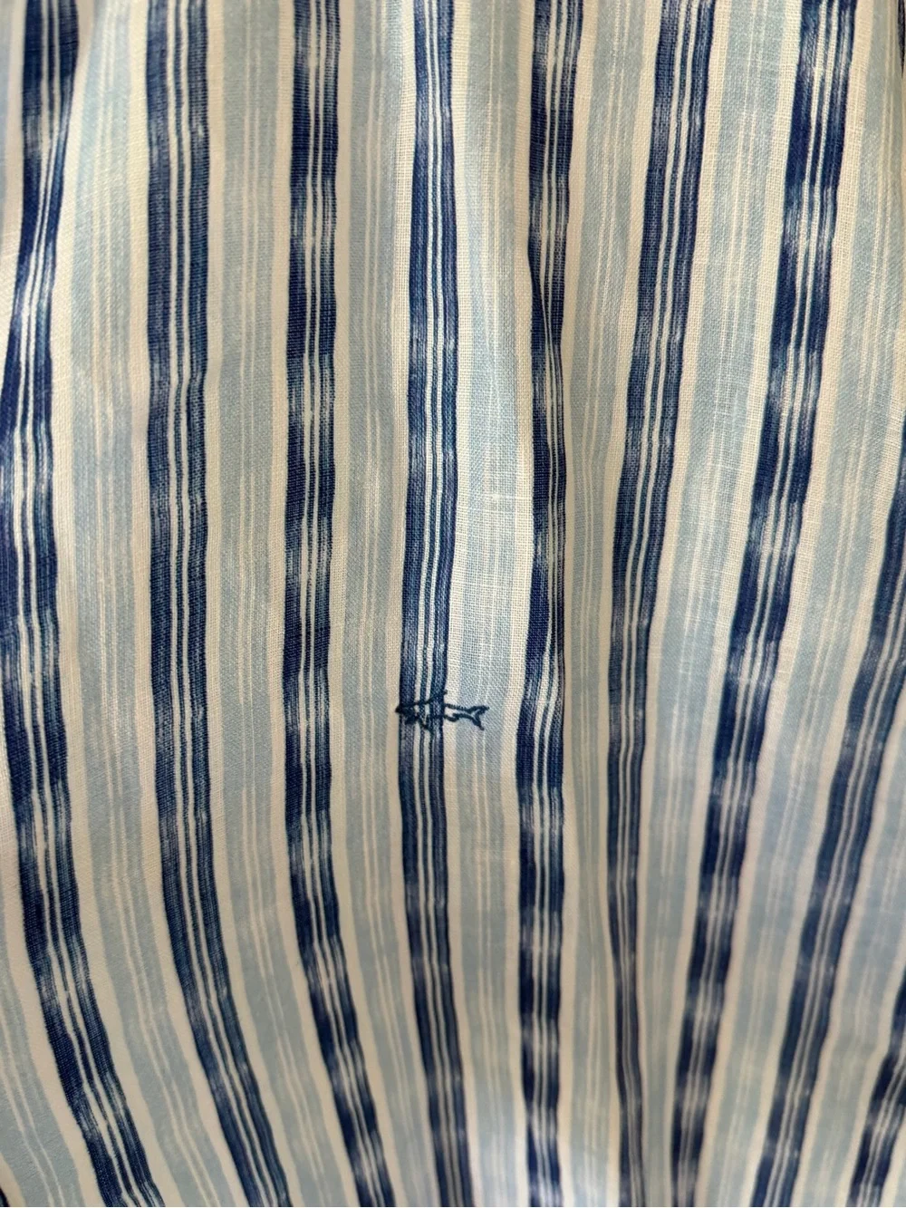 Paul & Shark 100% Linen Blue White Striped Button-Up Shirt - Picture 4 of 7
